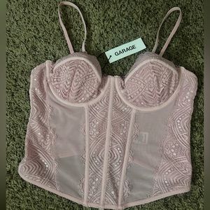 light pink corset top never worn